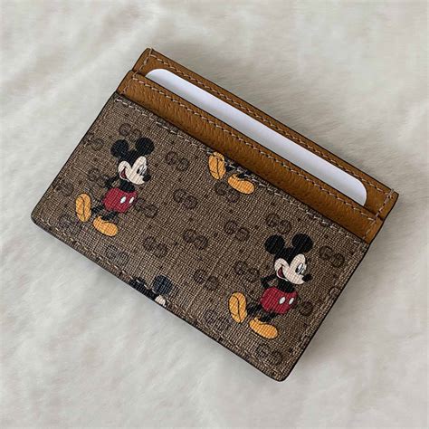 gucci x disney card holder|Gucci card holder for women.